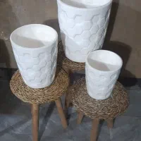 فروش گلدان سرامیکی ست سه تایی درجه یک