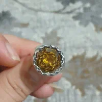 انگشتر نقره سیترین