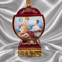 شکلات خوری چینی برنزی در دار