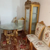 میز و صندلی چهار نفره نهار خوری با بوفه