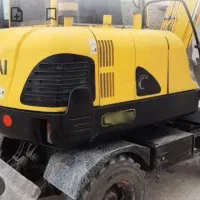 مینی بیل مکانیکی هیوندا R60دوسان دکل متحرک لاستیکی