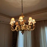 فروش خریدار لوستر برنجی برنز آبکاری آینه شمعدان