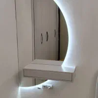 باکس و آینه نیم‌دایره MDF قوسی