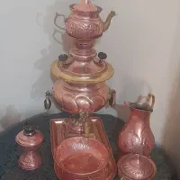 سماور مسی زغالی ۵ لیتری