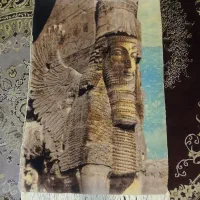 تابلو فرش دستباف گاو بالدار