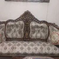 مبل استیل ۹ نفره چوب گردو سالم