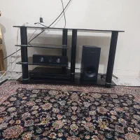 میز تلویزیون شیشه ای بدون خدش