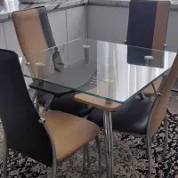میزناهارخوری ۴نفره کامل استیل