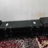 میز تلویزیون شیشه ای