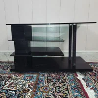 فروش میز تلویزیون شیشه و چوب
