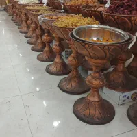 استند - ظرف آجیل- ظرف حبوبات  - طرح مس - ظرف اهنی
