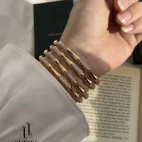 دستبند النگو نیم ست طرح طلاژوپینگ کاشان