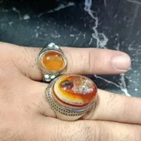 انگشتر نقره  عقیق سه پوست سلطان سلیمان