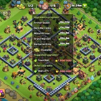 اکانت کلش آف کلنز ۶۰۰۰ تا جم داره clash of clans