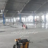 اجرای بتن ریزی کف با دستگاه ماله پروانه ای