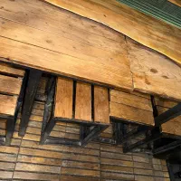 میز و صندلی آهن و چوب