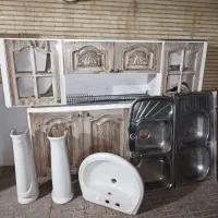 کابینت فلزی و هود و سینک و رو شویی