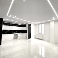 55 متر/روبه نما/سالن پرده خور/تراورتن/پارکینگ سندی
