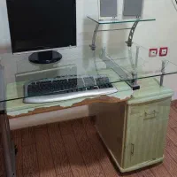 میز،تحریر  صفحه شیشه ای
