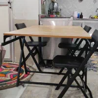 میز شش نفره/شلف/میز کمجا/میز تاشو/شلف پرتابل