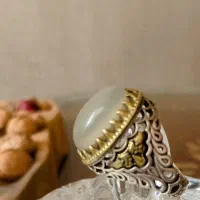 انگشتر عقیق یمنی نباتی