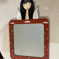 آینه دیواری طرح دختر
