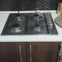 گاز چهار شعله استیل بوش، روشویی بهمراه شیر