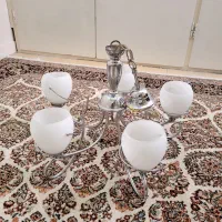 لوستر استیل ۵ شعله