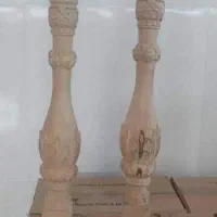 فروش تعدادی پایه چوب پله طرح هندی