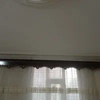 پرده توری گل برجسته