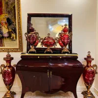 کریستال دکوری پذیرایی گلدکیش نو جهیزیه چک آباژور
