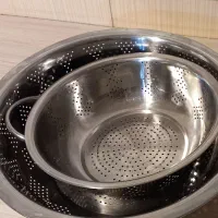 آبکش استیل درجه یک و سینی استیل