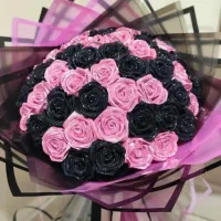 گل رز روبانی باکس