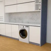 کابینت هایگلاس  سفید طوسی/استفاده نشده/دست دوم