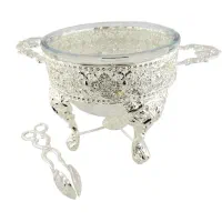 ظروف پذیرایی سوفله نقره ای