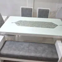 میز غذاخوری ۶ نفره و میز جلو مبلی ست