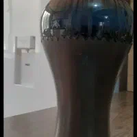 گلدان سفالی آبکاری شده