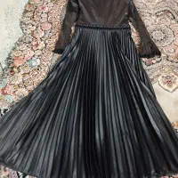 مانتو پلیسه ی مشکی