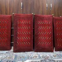 ۴ عدد پشتی دست بافت ترکمنی