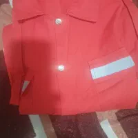 لباس کار لباس گرم  و دستکش خالدار