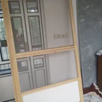 درب توری چوبی چهارچوب دار