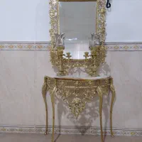 آینه شمعدان برنجی