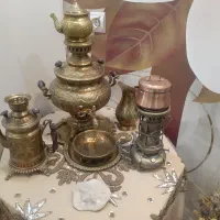 سماور زغالی و پارچ شکاری