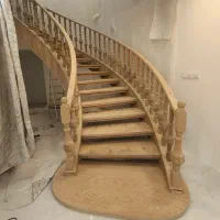 اجرا کاور چوبی پله کف پله نرده چوبی پله دوبلکس
