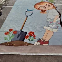 فرش اتاق کودک دخترانه نو