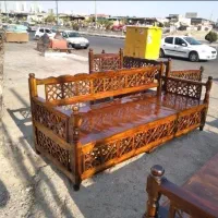 کارگاه تولیدی تخت۹ ۰سنتی وشاهی میزوصندلی نهارخوری/
