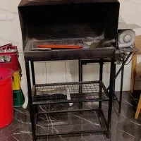 2 عدد منقل گازی کباب پز  زغالی