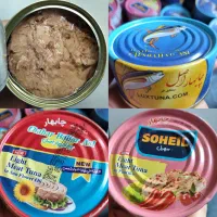 فروش عمده تن ماهی چابهار ۱۸۰ گرمی