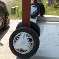 چهار حلقه لاستیک پراید با رینگ قالباق 15000میلیون