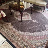 فرش ۹ متری طرح ماهی ۱ جفت و فرش کاشان دستی ۱ جفت